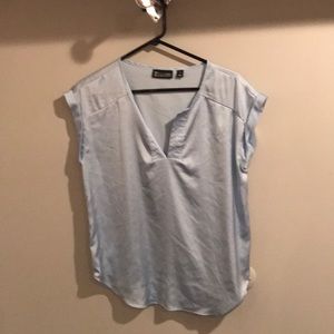 Light blue silk blouse